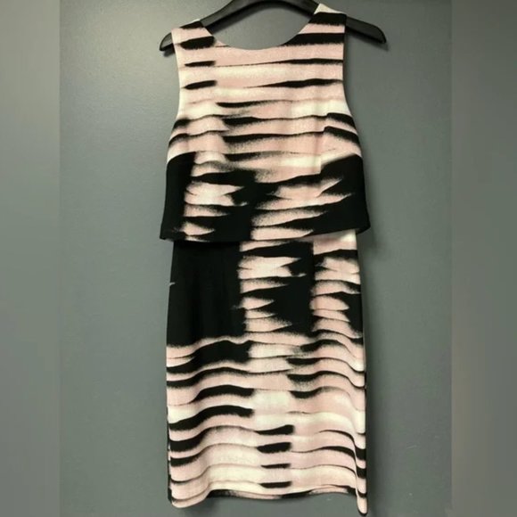 Ivanka Trump Striped Popover Sheath Dress - Picture 3 of 3